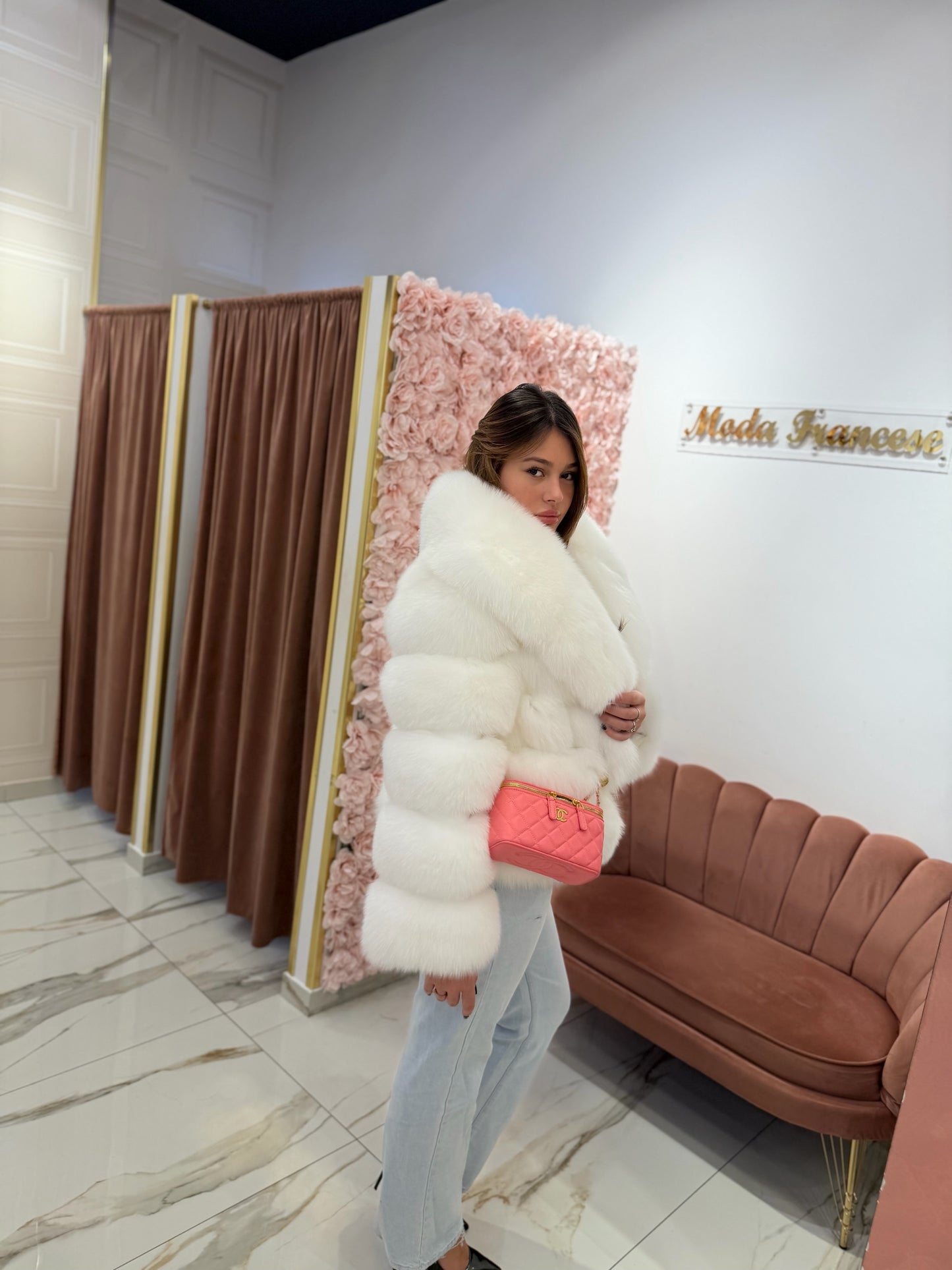 Volpe collo sciallato White